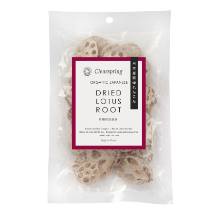 Lotuswurzelscheiben (getrocket), BIO, Clearspring, 30g